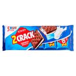 Biscuiti Roshen 2 Crack cu umplutura de lapte vanilie 190g