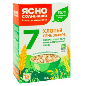 Хлопья Ясно солнышко 7 злаков 400г - купить, цены на BONUS - фото 2