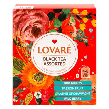 Ceai negru Lovare Black Tea Assorted in plicuri 32buc - cumpărați, prețuri pentru BONUS - foto 2