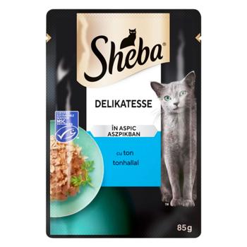 Корм влажный Sheba с тунцом для кошек 85г - купить, цены на BONUS - фото 1