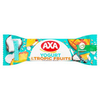Baton de cereale Axa Iaurt/Fructe tropicale 30g - cumpărați, prețuri pentru BONUS - foto 1