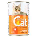 Hrana umeda Golden Cat cu pui pentru pisici 415g