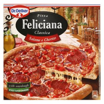 Пицца Dr.Oetker Feliciana Salame Chorizo замороженная 320г - купить, цены на BONUS - фото 1