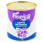Сгущенное молоко Florica Premium с сахаром 8,5% 370г