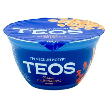 Iaurt Savuskin Teos Grecesc Cereale fibre de in 2% 140g - cumpărați, prețuri pentru BONUS - foto 1