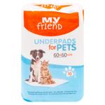 Scutece p/u animale My friend 60*60 10buc