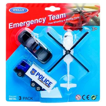 Masina Welly 1:64 Police metal in as. - cumpărați, prețuri pentru BONUS - foto 1