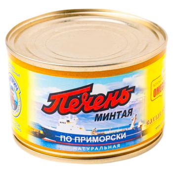 Печень минтая Митрич по-приморски 240г - купить, цены на BONUS - фото 1