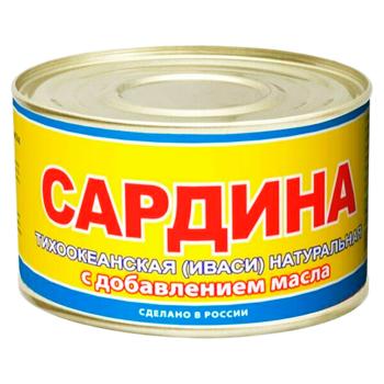 Сардины Посейдон Лагуна в масле 250г - купить, цены на BONUS - фото 1