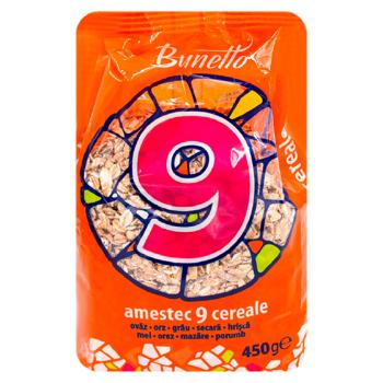 Amestec fulgi Bunetto 9 cereale 450g - cumpărați, prețuri pentru BONUS - foto 1