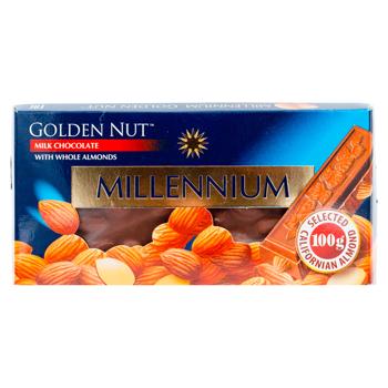 Ciocolata cu lapte Millennium Gold Migdale 100g - cumpărați, prețuri pentru BONUS - foto 1