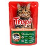 Hrană umedă Tropi cu somon in sos pentru pisici 100g