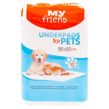 Scutece p/u animale My friend 90*60 10buc - cumpărați, prețuri pentru BONUS - foto 1