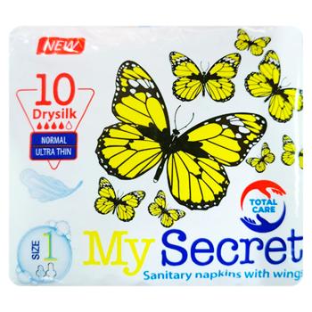Absorbante My Secret Dry Silk Normal Ultra Thin 10buc - cumpărați, prețuri pentru BONUS - foto 1