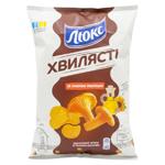 Chipsuri Lux ondul. ciuperci galbiori 125g