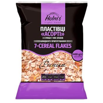 Хлопья Holm's Ассорти из смеси 7-ми злаков 500г - купить, цены на BONUS - фото 1