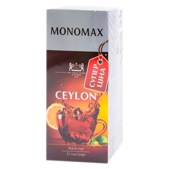 Чай черный Monomah Ceylon в пакетиках 2г*25шт - купить, цены на BONUS - фото 1