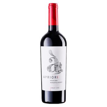 Vin Apriori Merlot Malbec rosu sec 0.75l - cumpărați, prețuri pentru BONUS - foto 1