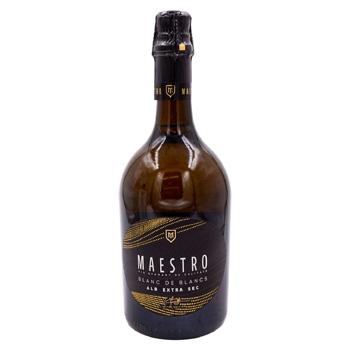 Вино игристое Maestro Blanc de Blancs белое экстра сухое 0,75л - купить, цены на BONUS - фото 1