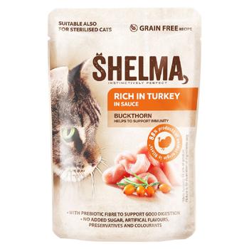 Hrană umedă Shelma cu curcan in sos pentru pisici 85g - cumpărați, prețuri pentru BONUS - foto 1