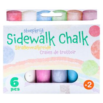 Набор цветных мелков Sidewalk Chalk 6шт - купить, цены на BONUS - фото 1