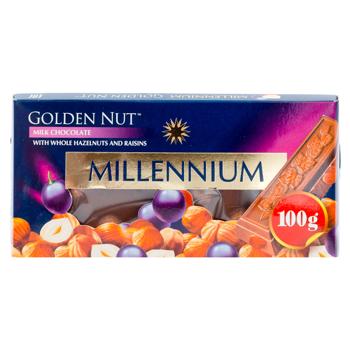 Ciocolata cu lapte Millennium Alune/stafide 100g - cumpărați, prețuri pentru BONUS - foto 1