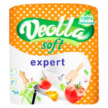 Prosoape de hârtie Veolla Expert 2 straturi 2buc - cumpărați, prețuri pentru BONUS - foto 1