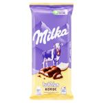 Шоколад молочный Milka Bubless Кокос 97г