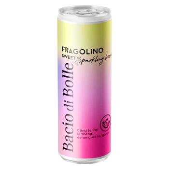 Вино игристое Bacio Di Bolle Fragoline Sweet 250мл - купить, цены на BONUS - фото 1