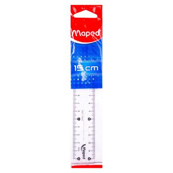 Линейка Maped Essentials пластик 15см - купить, цены на BONUS - фото 1