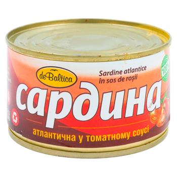 Сардины De Baltica обжаренные в томатном соусе 240г - купить, цены на BONUS - фото 1