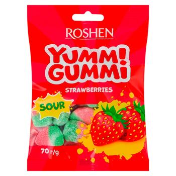 Bomboane Roshen Yummi Sour Capsuni 70g - cumpărați, prețuri pentru BONUS - foto 1