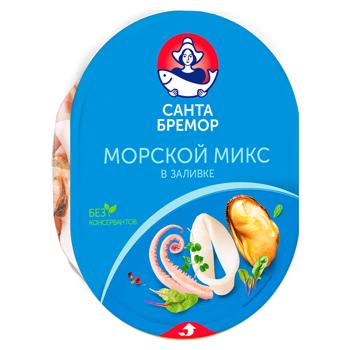 Cocktail din fructe de mare Santa Bremor Morscoi mixt in saram 180g - cumpărați, prețuri pentru BONUS - foto 1