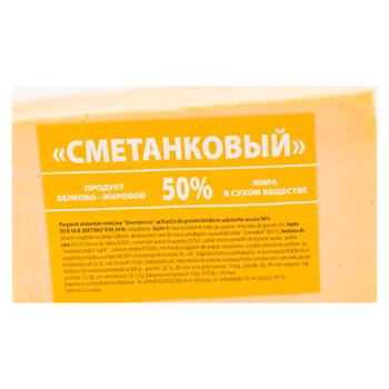 Сырный продукт Сметанковый 50% - купить, цены на BONUS - фото 1