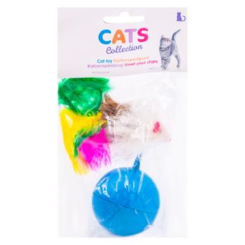 Jucarie pentru pisici Pets Soarece cu minge 12*5.2cm - cumpărați, prețuri pentru BONUS - foto 1