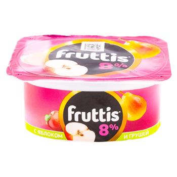 Йогурт Campina Fruttis Клубника/яблоки/груши 8% 115г - купить, цены на BONUS - фото 1