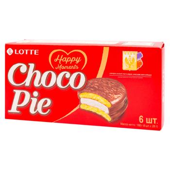 Biscuiti Lotte Choco Pie 168g - cumpărați, prețuri pentru BONUS - foto 1