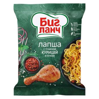 Лапша Биг Ланч с тушеной курицей и луком 75г - купить, цены на BONUS - фото 1