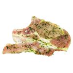 Steak din antricot de porc marinat refrigerat
