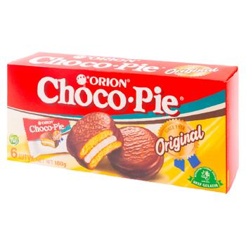 Biscuiți Orion Choco Pie glazurați si marshmallow 180g - cumpărați, prețuri pentru METRO - foto 1