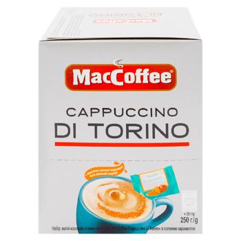 Напиток кофейный MacCoffee di Torino Соленая карамель 25г*10шт - купить, цены на BONUS - фото 2