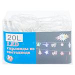 Ghirlanda 20bec 4m fir alb/brazi color.84-4