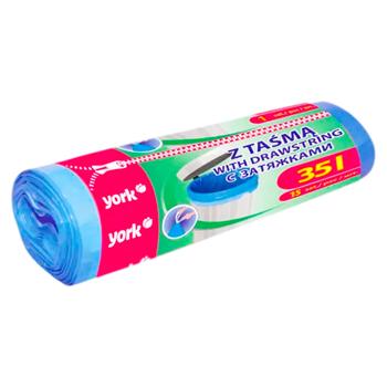 Saci menaj York 35L/15buc Lux cu siret - купить, цены на BONUS - фото 1