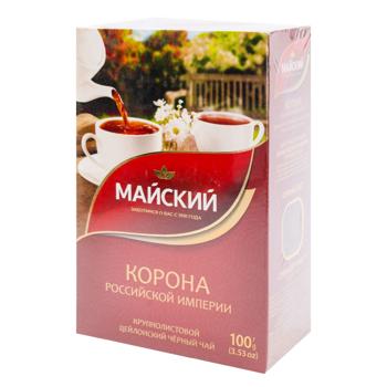 Ceai negru Maiskii Coroana Imperiului Rus 100g - cumpărați, prețuri pentru BONUS - foto 1