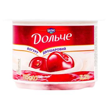 Йогурт Dolce Вишня 115г - купить, цены на BONUS - фото 1