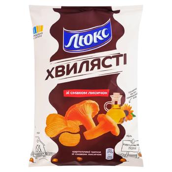 Chipsuri Lux ondul. ciuperci galbiori 125g - cumpărați, prețuri pentru BONUS - foto 2