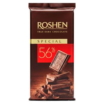 Ciocolata neagra Roshen Special 56% 85g - cumpărați, prețuri pentru BONUS - foto 1