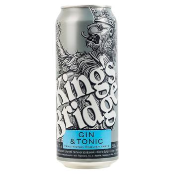 Baut. slab alc. Kings Bridge Gin Tonik 500ml - купить, цены на BONUS - фото 1