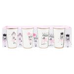 Set 4 cani imprimeu 380ml