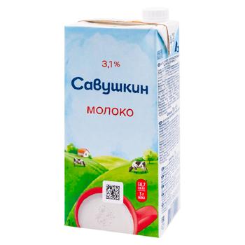Lapte Savuskin 3,1% 1l - cumpărați, prețuri pentru BONUS - foto 1